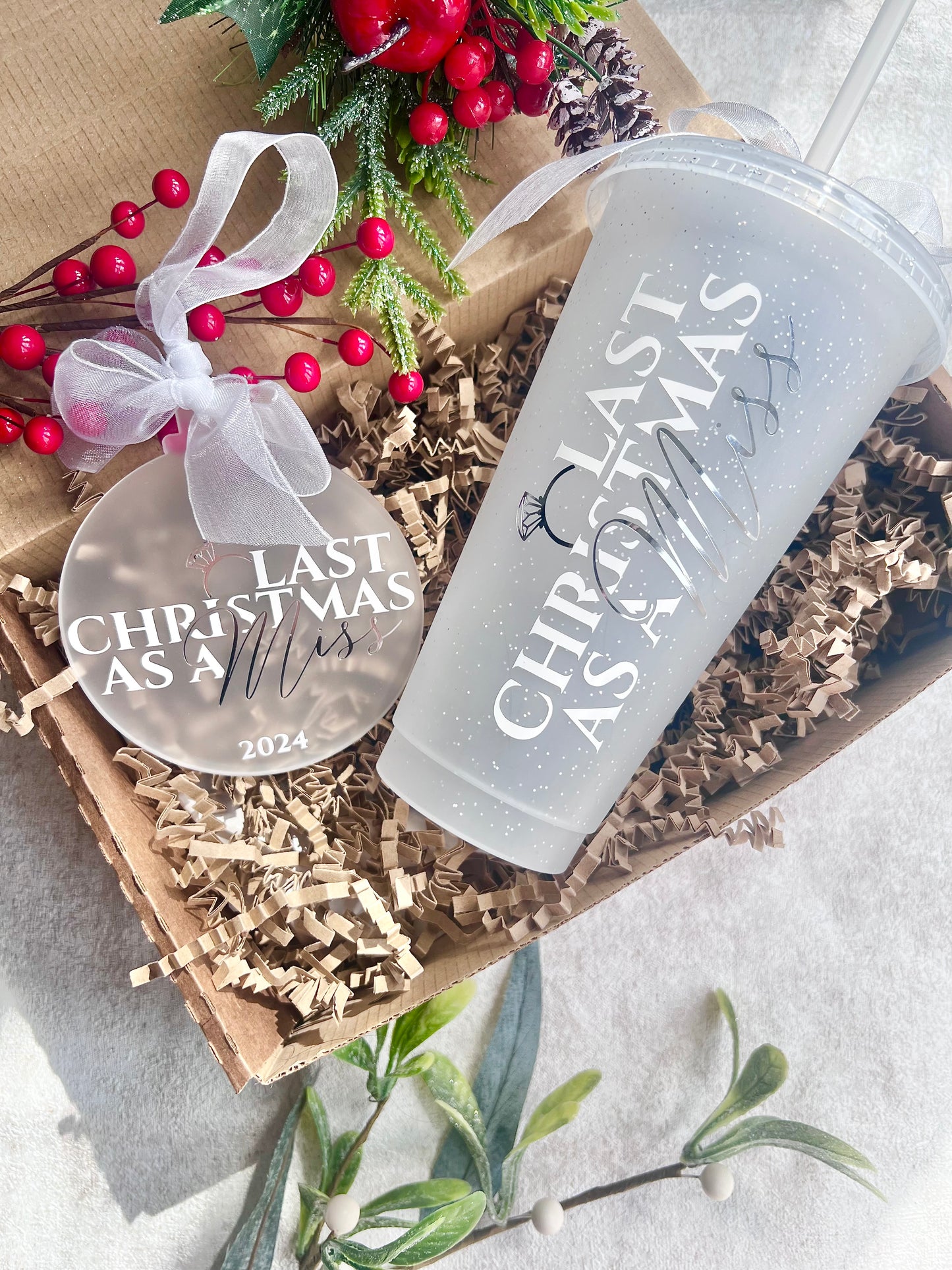 Last Christmas as a Miss - Glitter Cup only