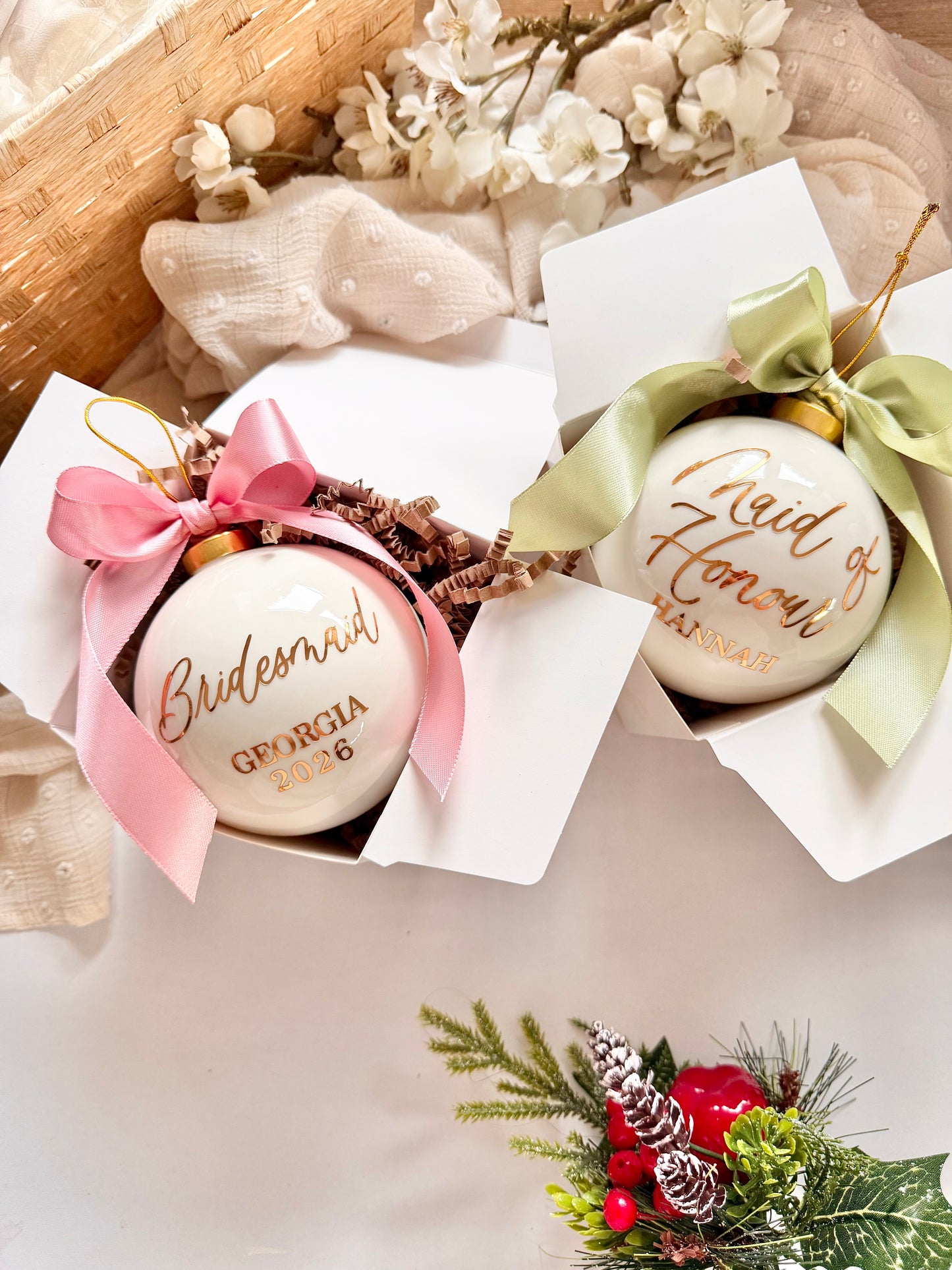 Bridesmaid Proposal Ceramic Bauble