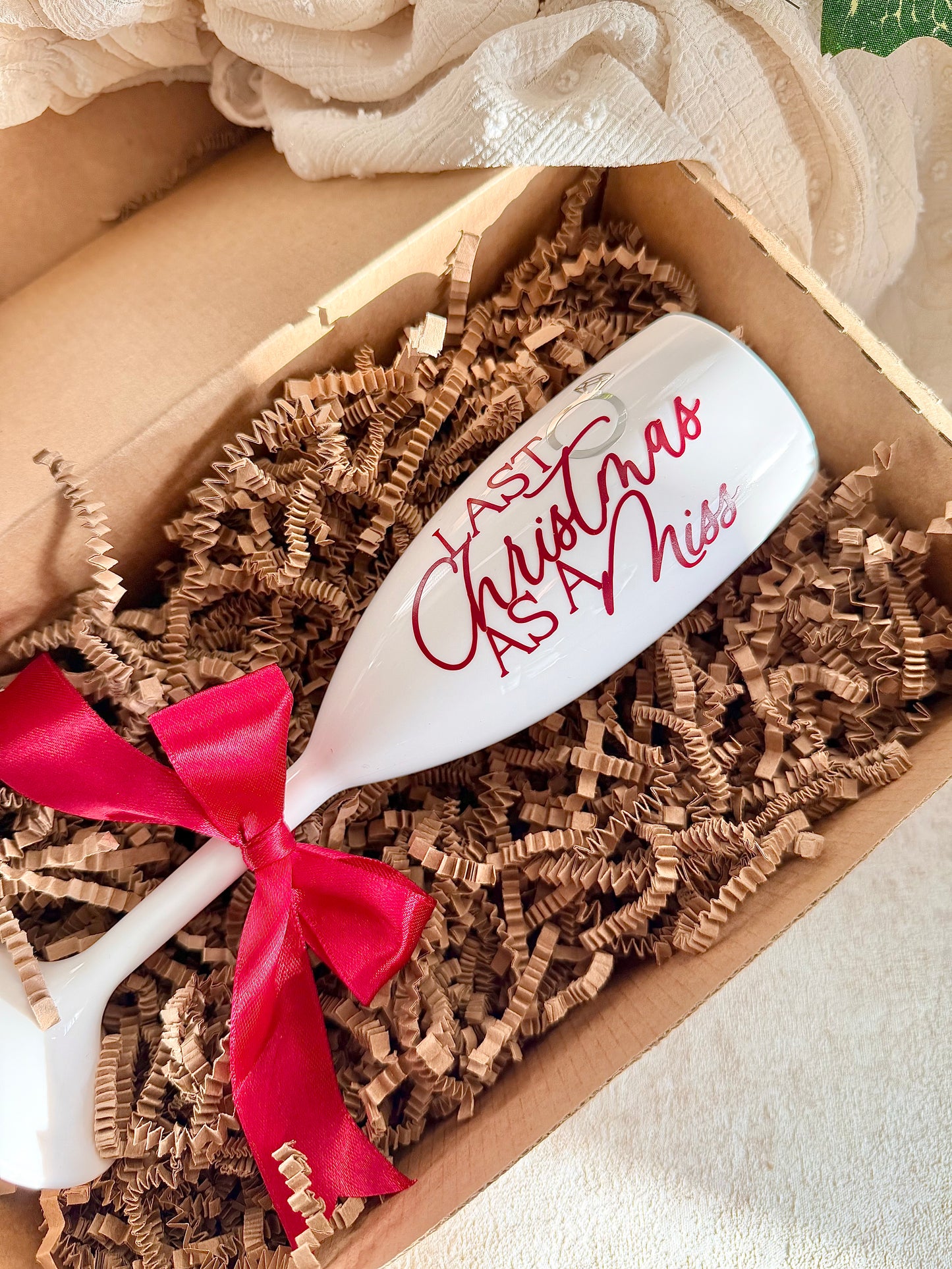 Last Christmas as a Miss - Burgundy Flute/Cup Sets