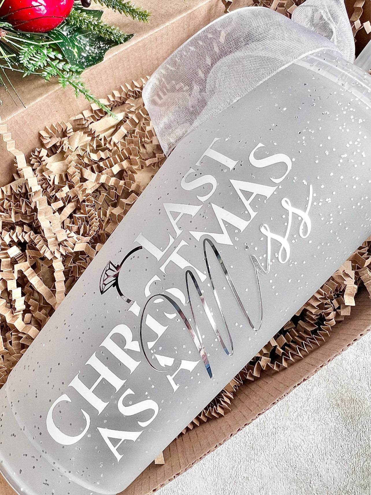 Last Christmas as a Miss - Glitter Cup only