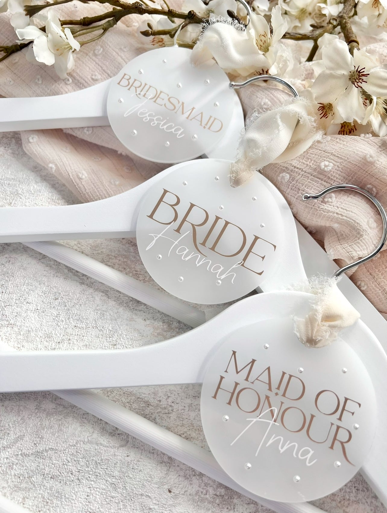 Glossy Pearl Hanger Tags