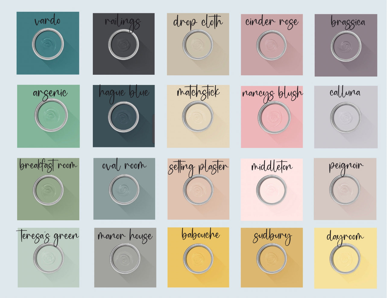 Round Acrylic & Painted table signs