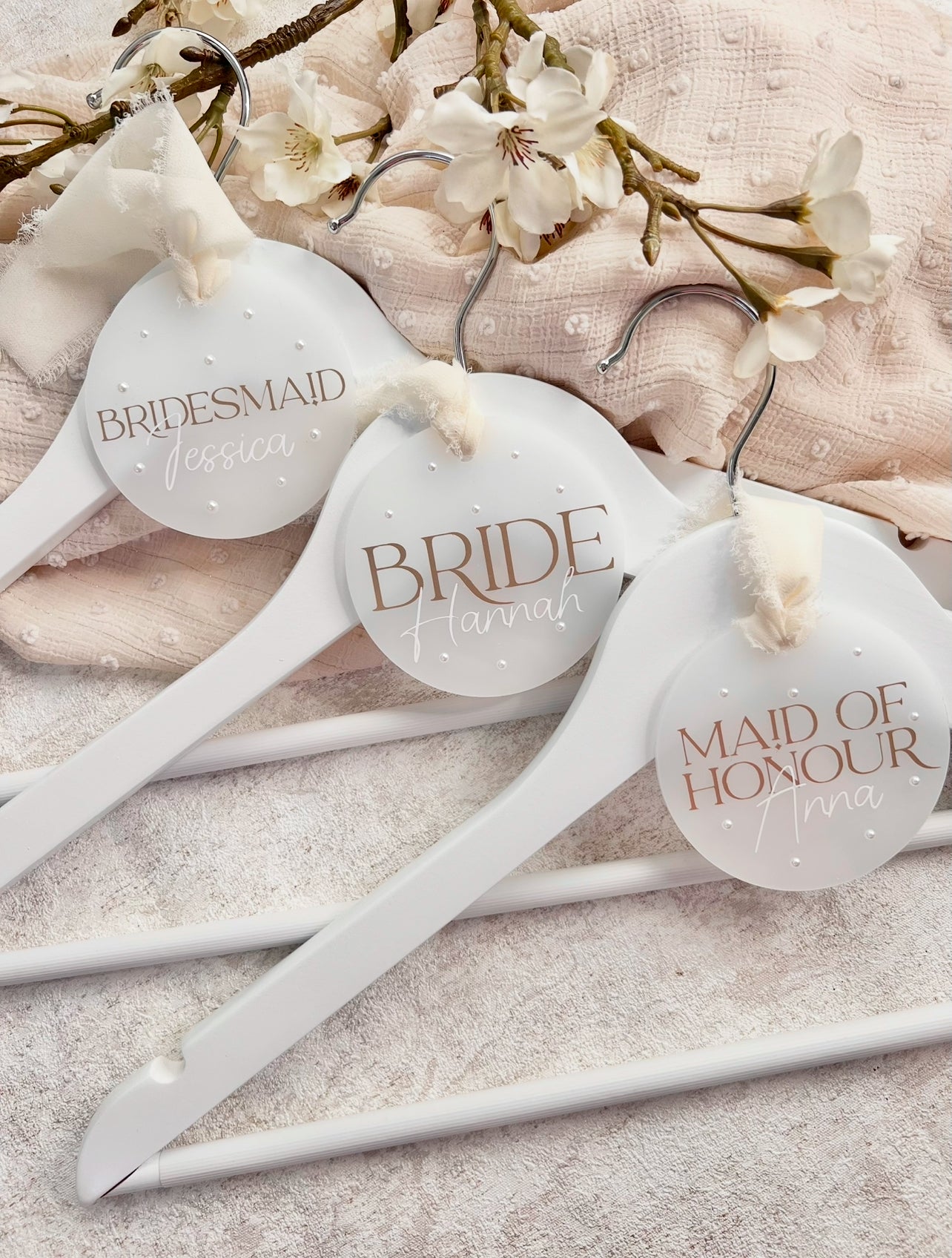 Glossy Pearl Hanger Tags