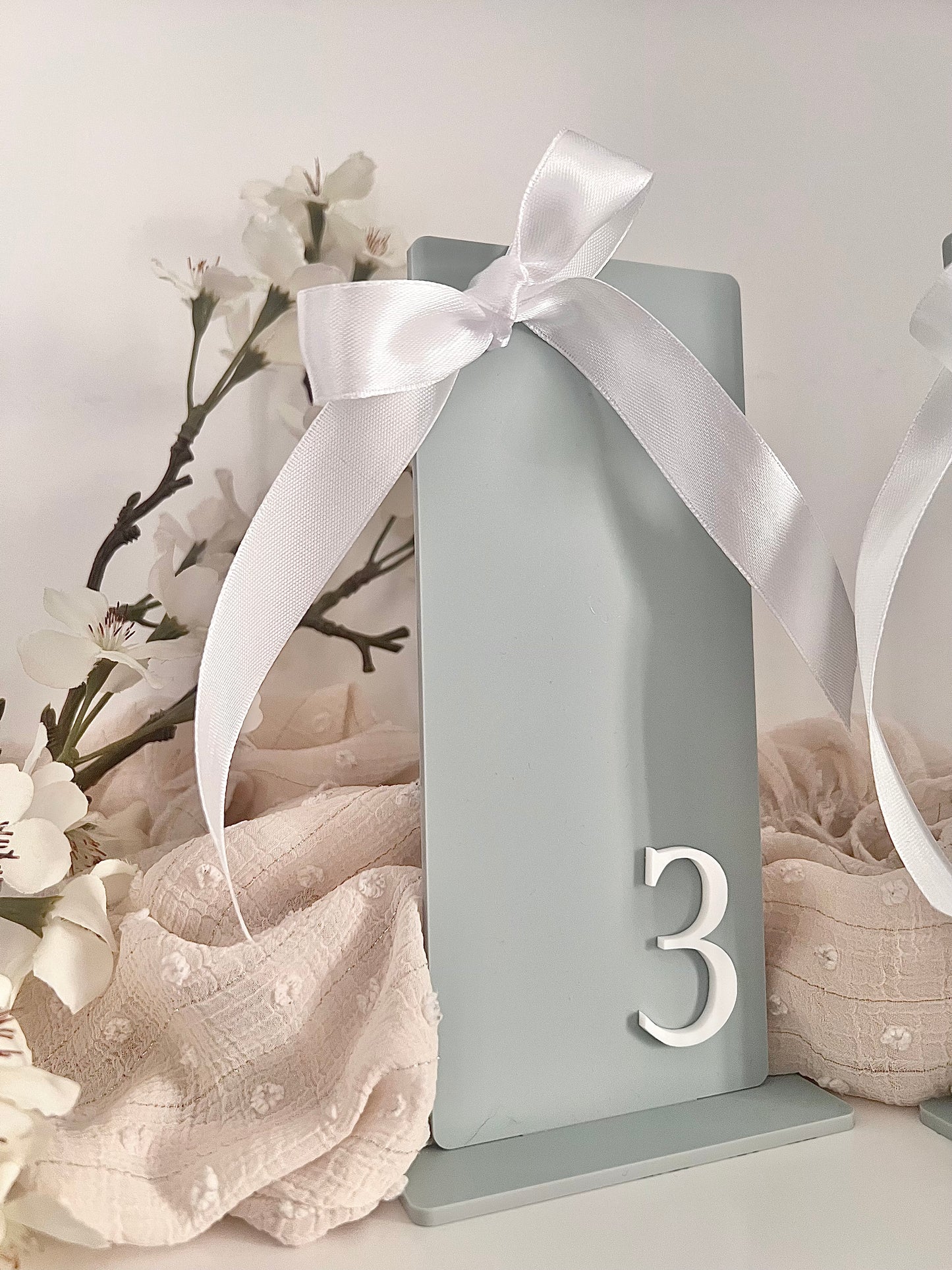 Coloured Bow Table Numbers
