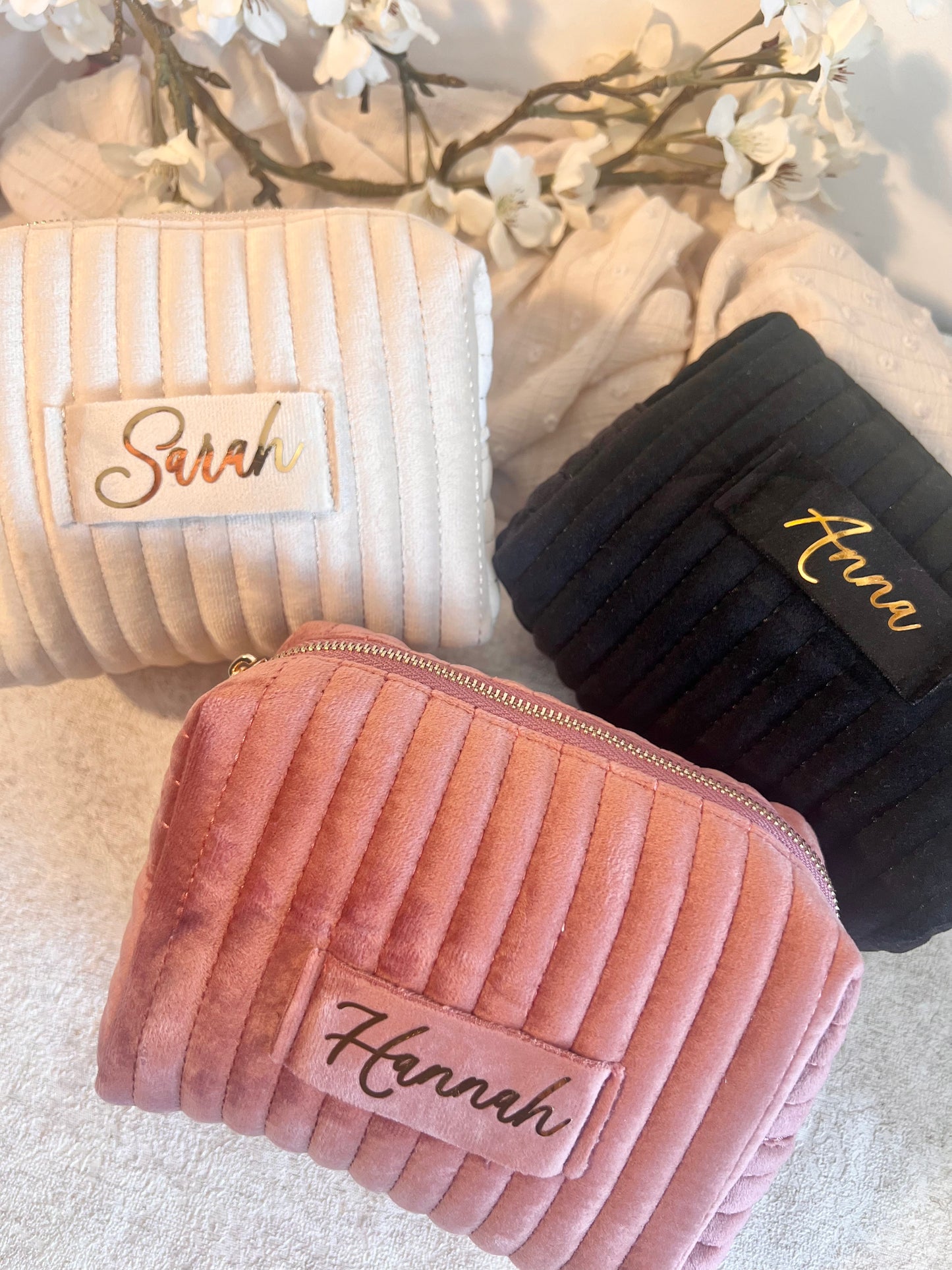 Velvet Makeup Bag