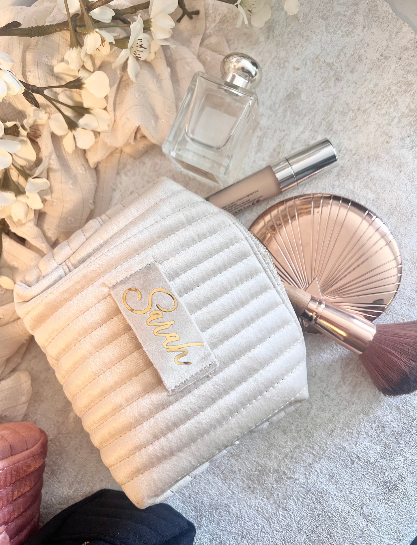 Velvet Makeup Bag