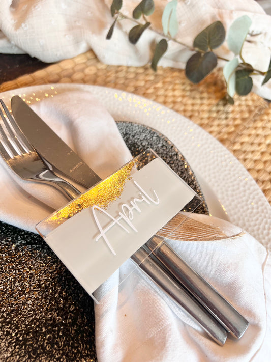 Gold Leaf Place Names - Rectangular