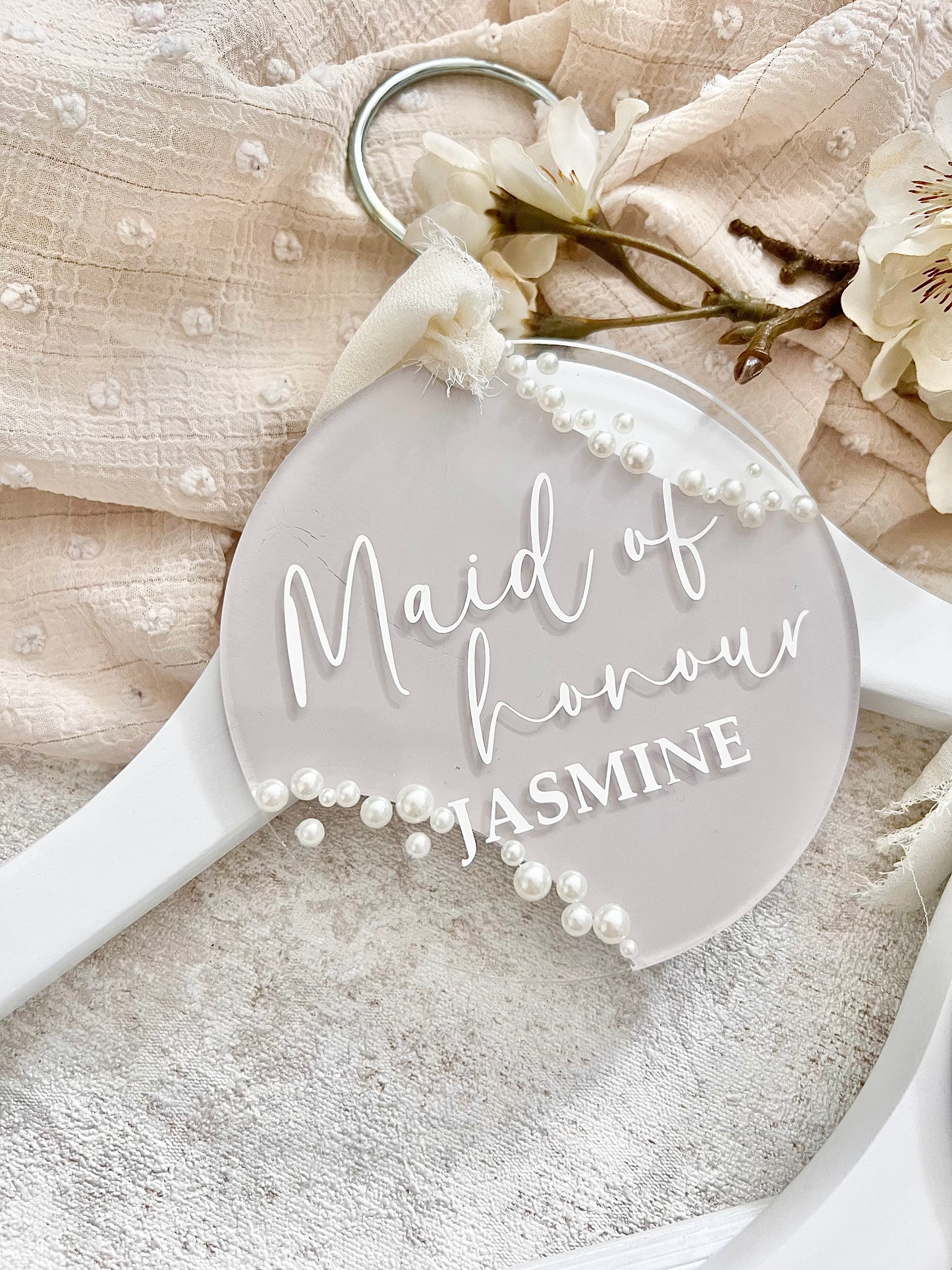 Painted Pearl Hanger Tag