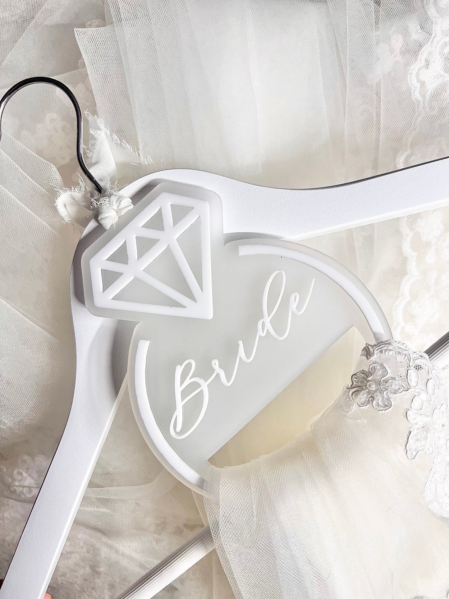 Diamond Ring Veil Hanger Tag