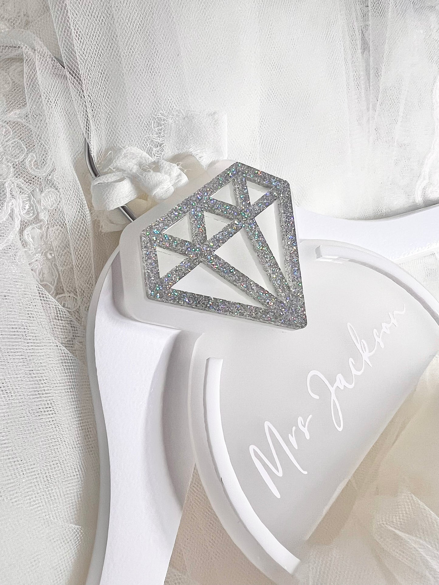 Diamond Ring Veil Hanger Tag
