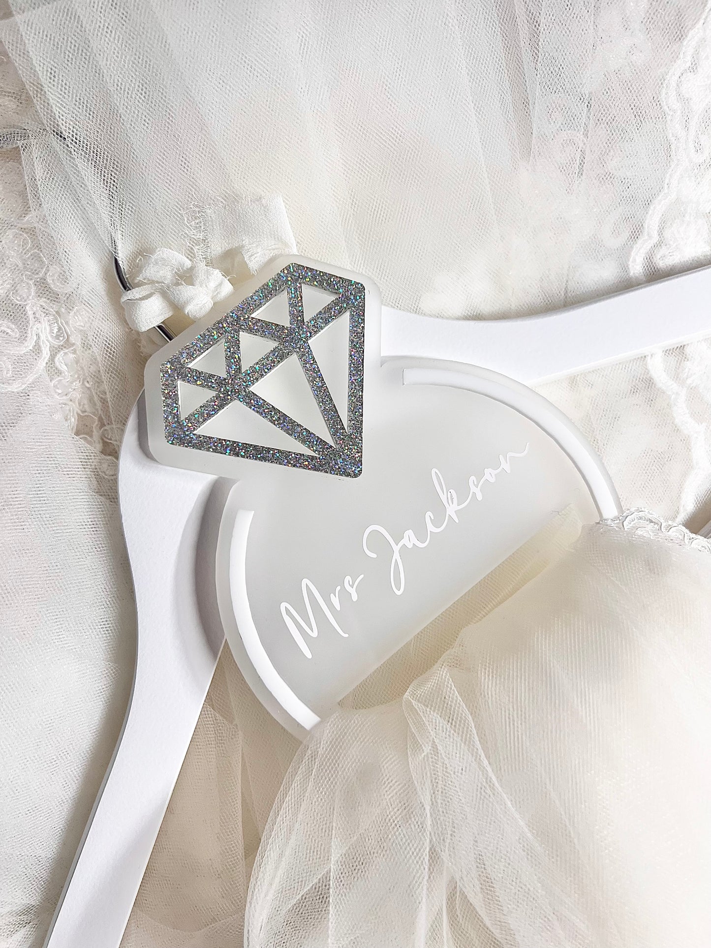 Diamond Ring Veil Hanger Tag