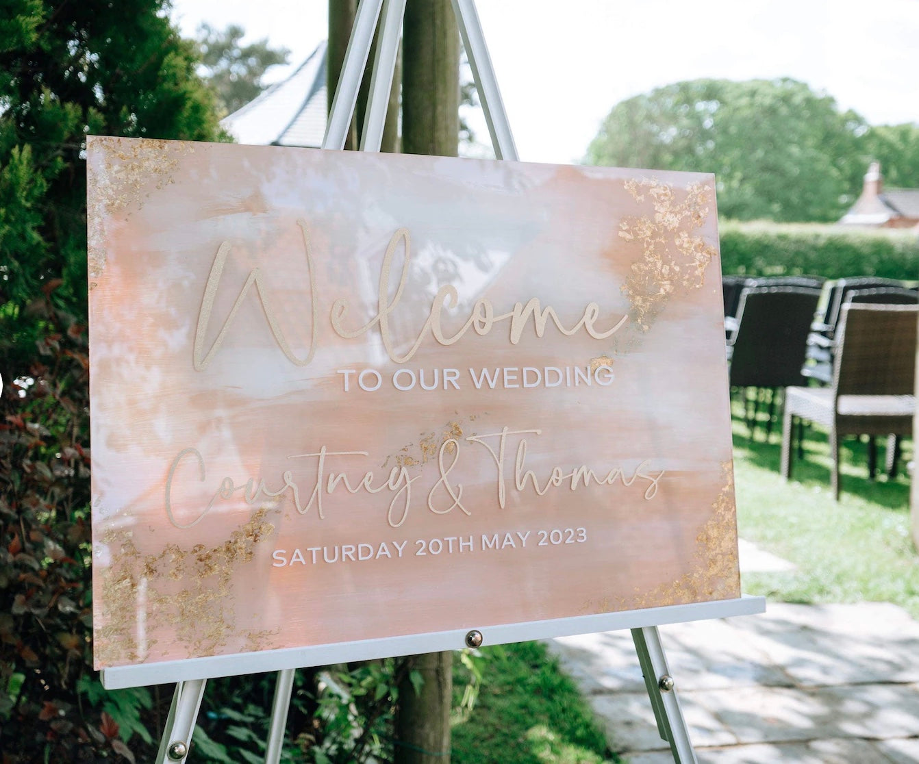 Painted Welcome Sign