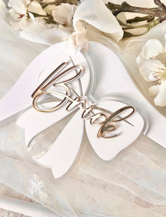 White Bride Bow