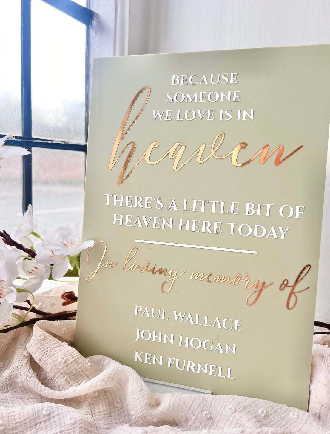 Wedding Memorial Sign - Colour
