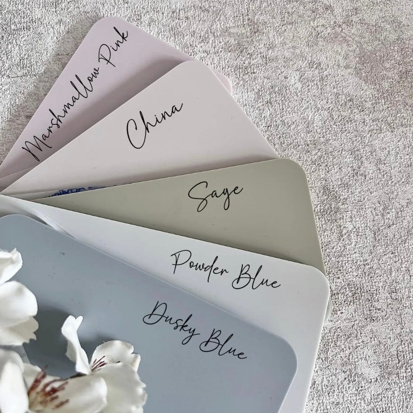 Coloured Bow Table Numbers