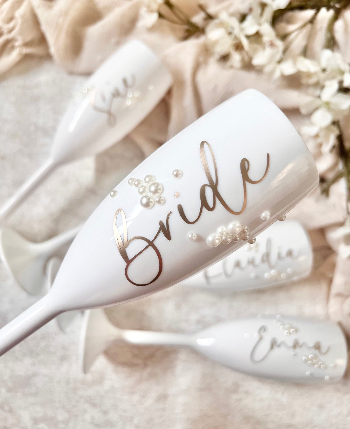 Pearl Champagne Flutes