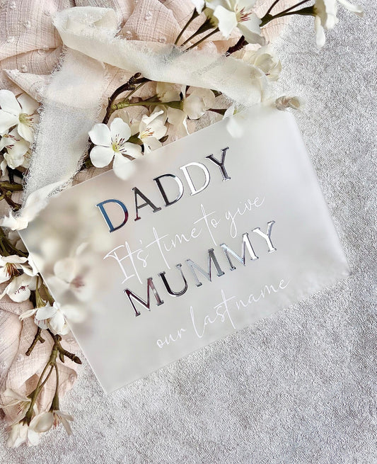 Daddy here comes Mummy