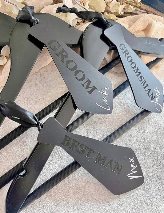 Matte Black Groomsmen Hanger Tag (Copy)