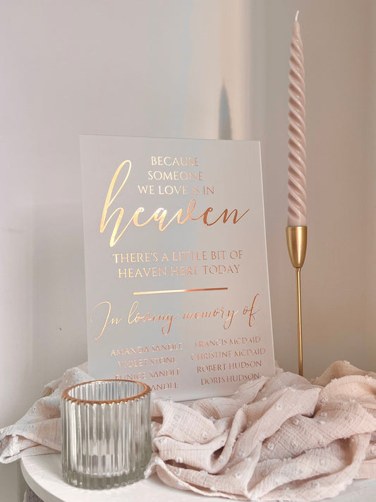 Personalised Memorial Sign