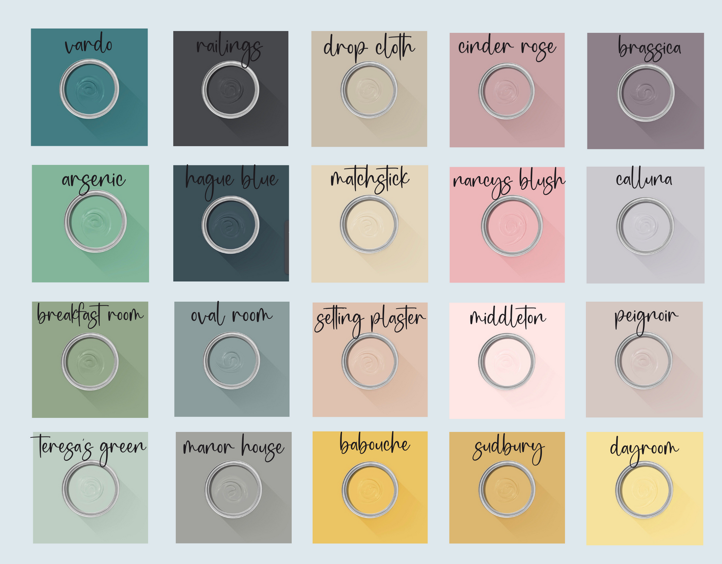 Gold Leaf Place Names - Rectangular