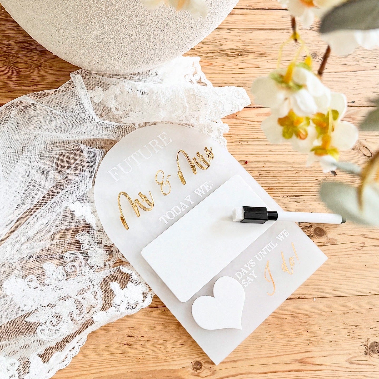 Wedding Milestone Board