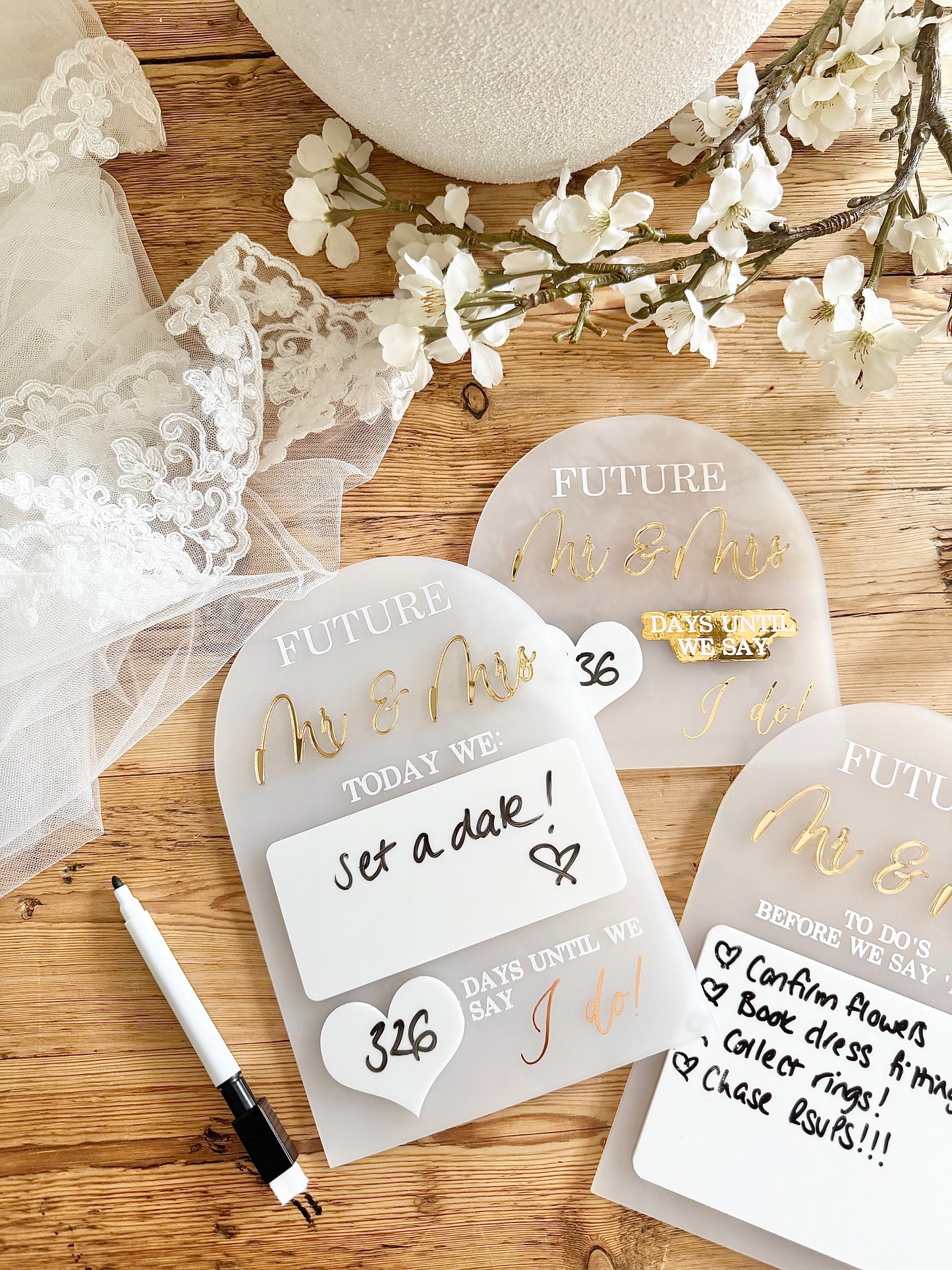 Wedding Milestone Board