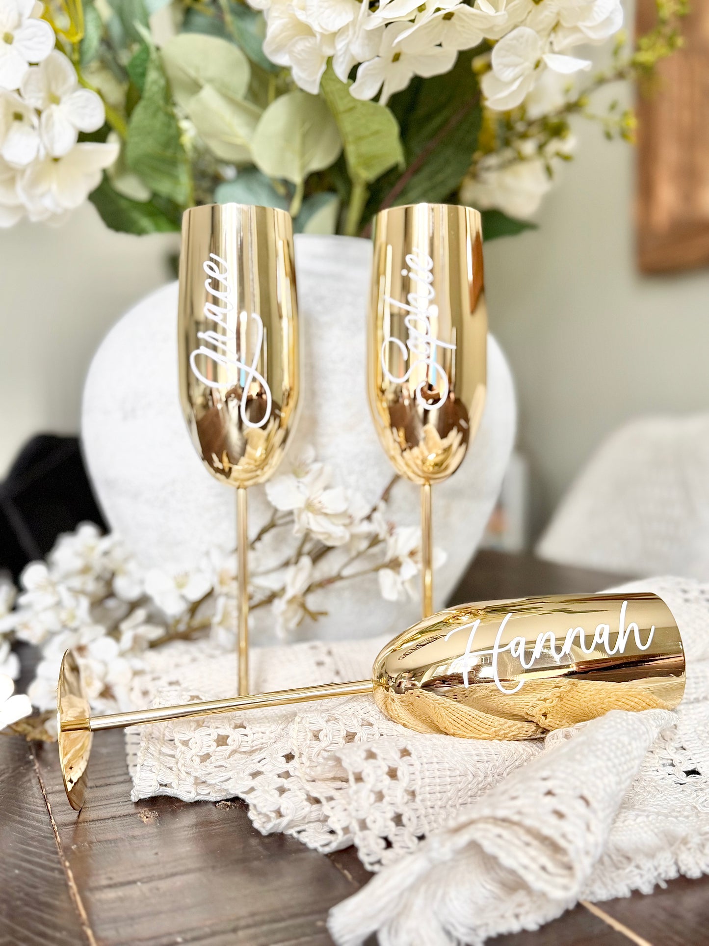 Stainless Steel Personalised Flutes
