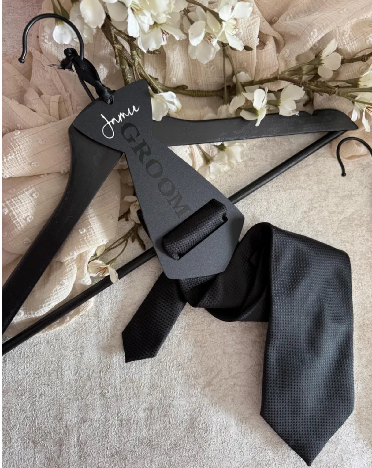 Groomsman Tie Hanger Tags