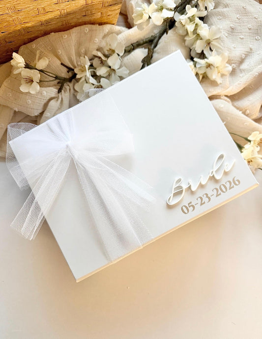 Personalised Bride Gift Box - Acrylic Heading
