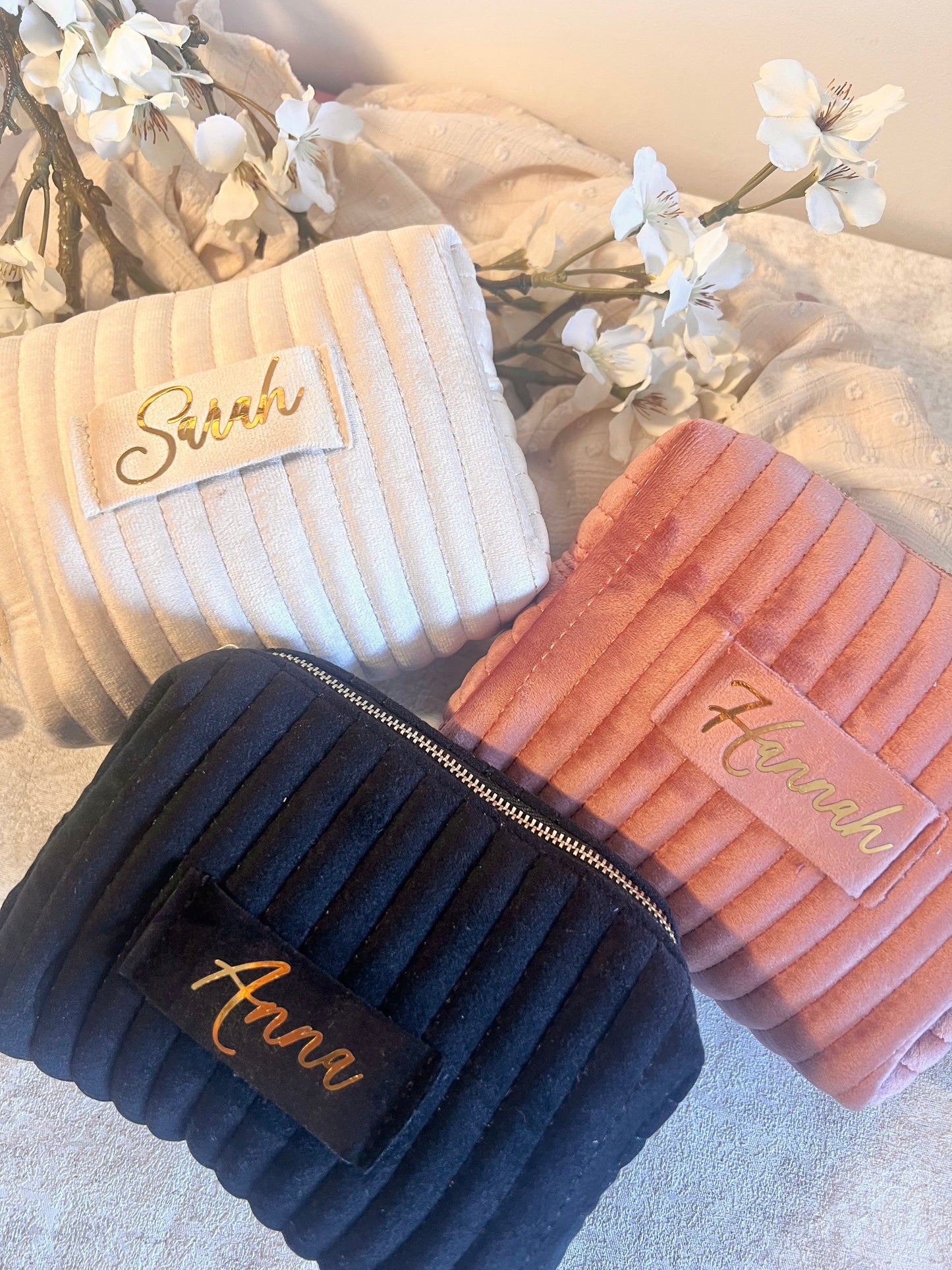 Velvet Makeup Bag