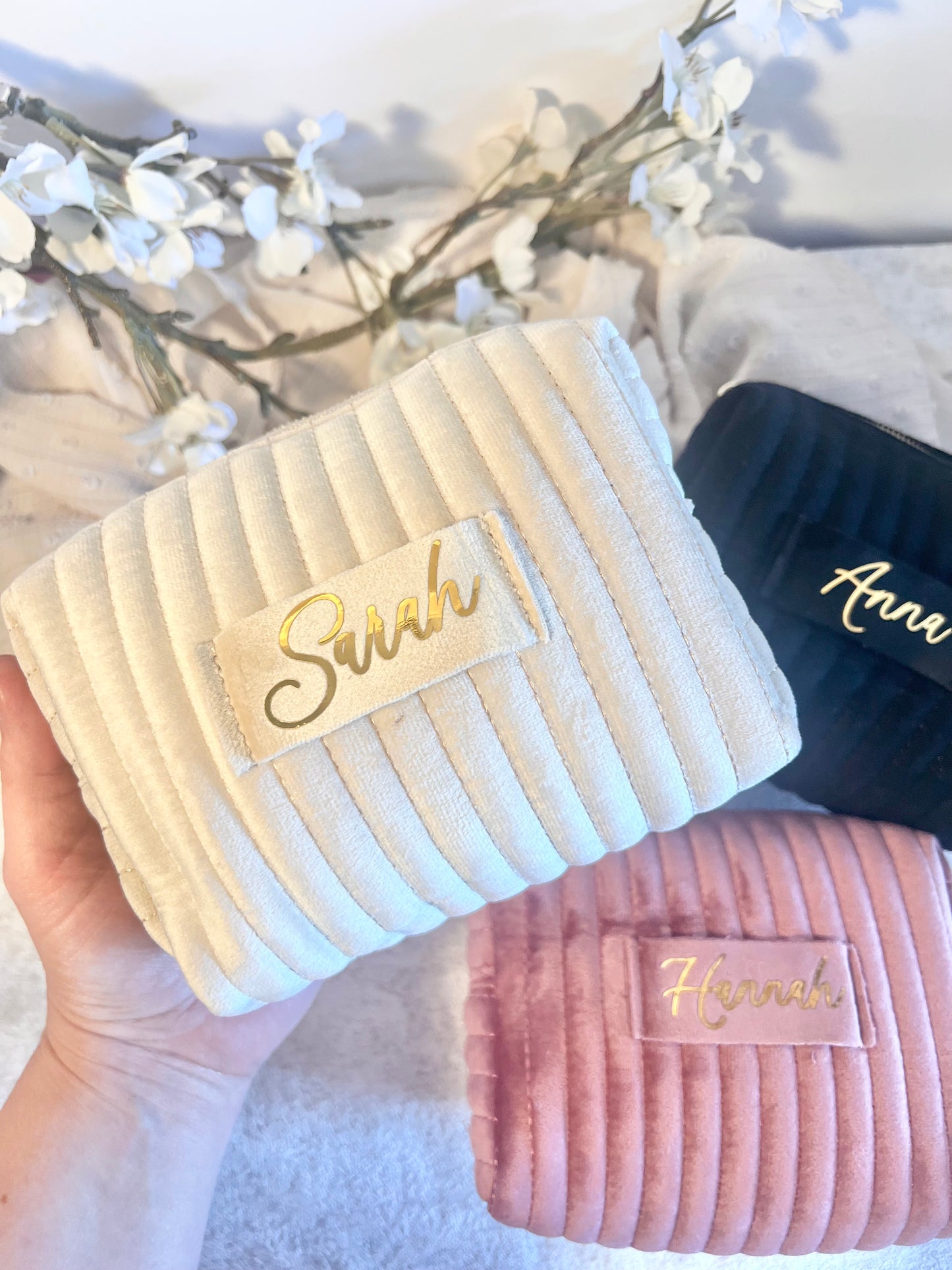 Velvet Makeup Bag