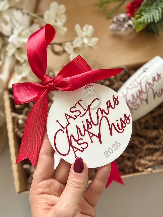 Christmas as a Miss - Acrylic Bauble