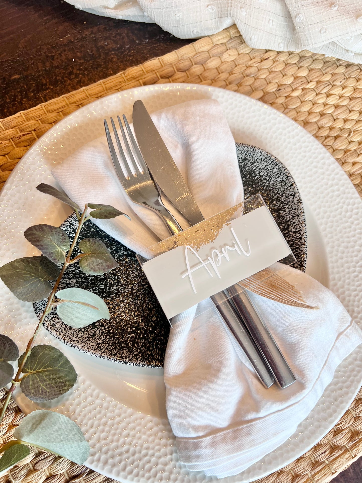 Gold Leaf Place Names - Rectangular