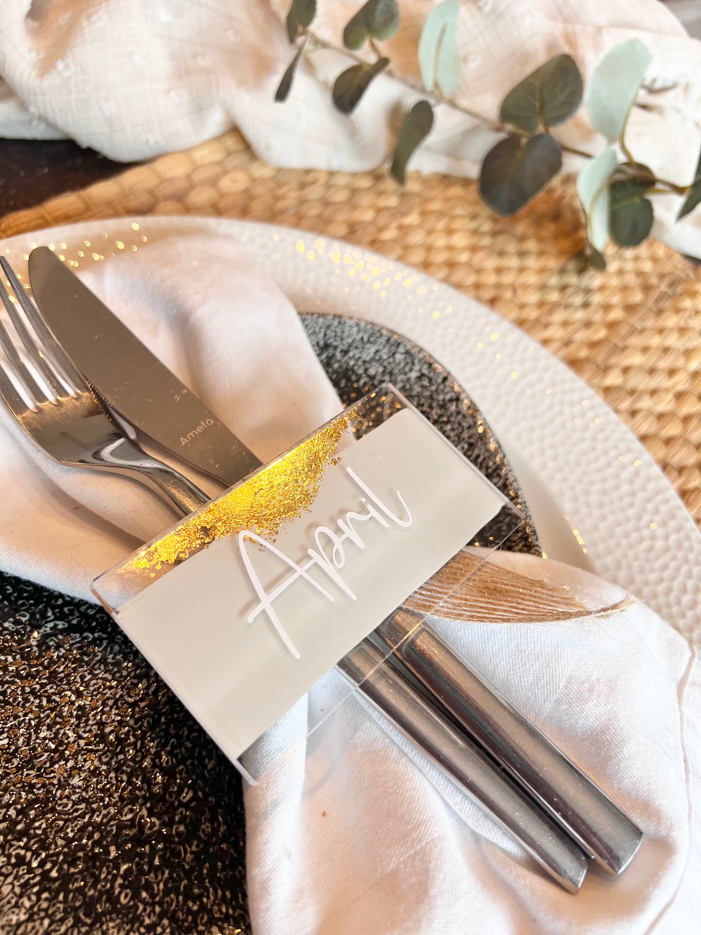 Gold Leaf Place Names - Rectangular