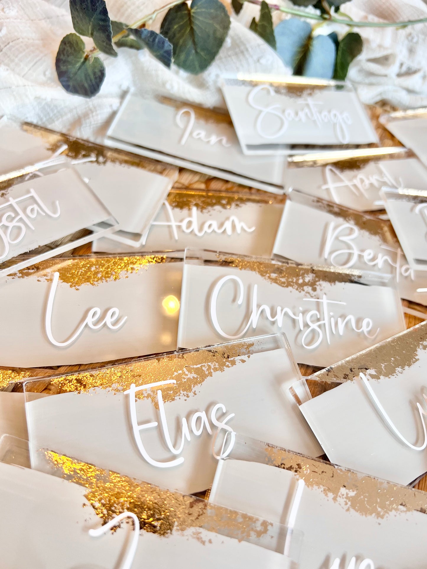 Gold Leaf Place Names - Rectangular