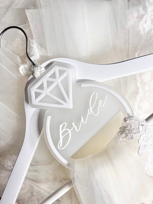 Diamond Ring Veil Hanger Tag