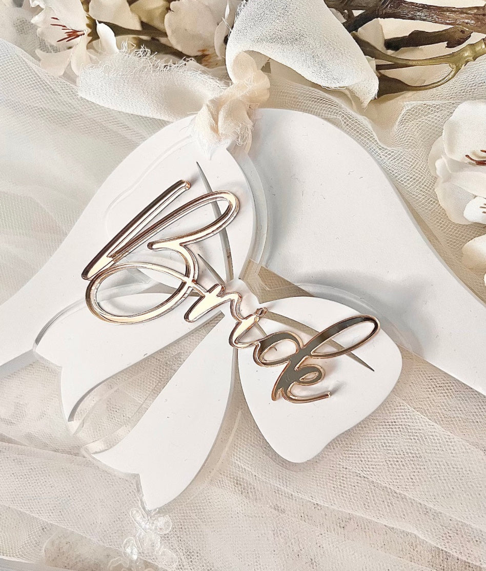 White Bride Bow