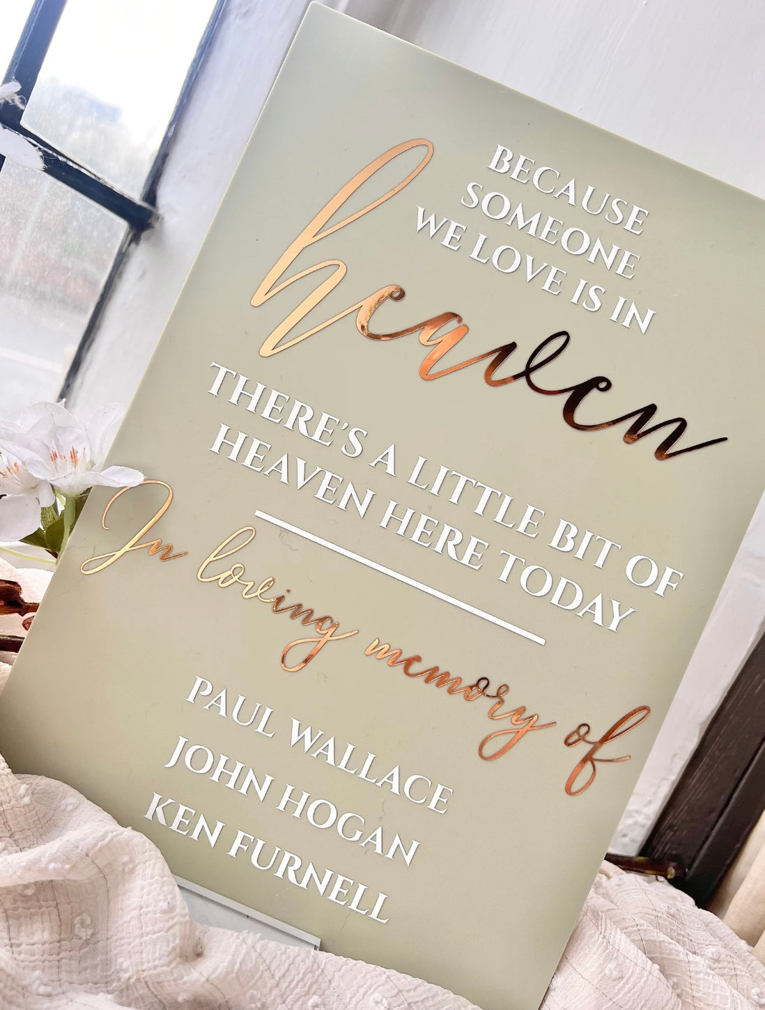 Wedding Memorial Sign - Colour
