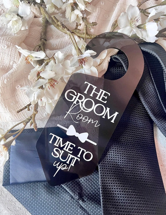 Groom Suite Door Hanger