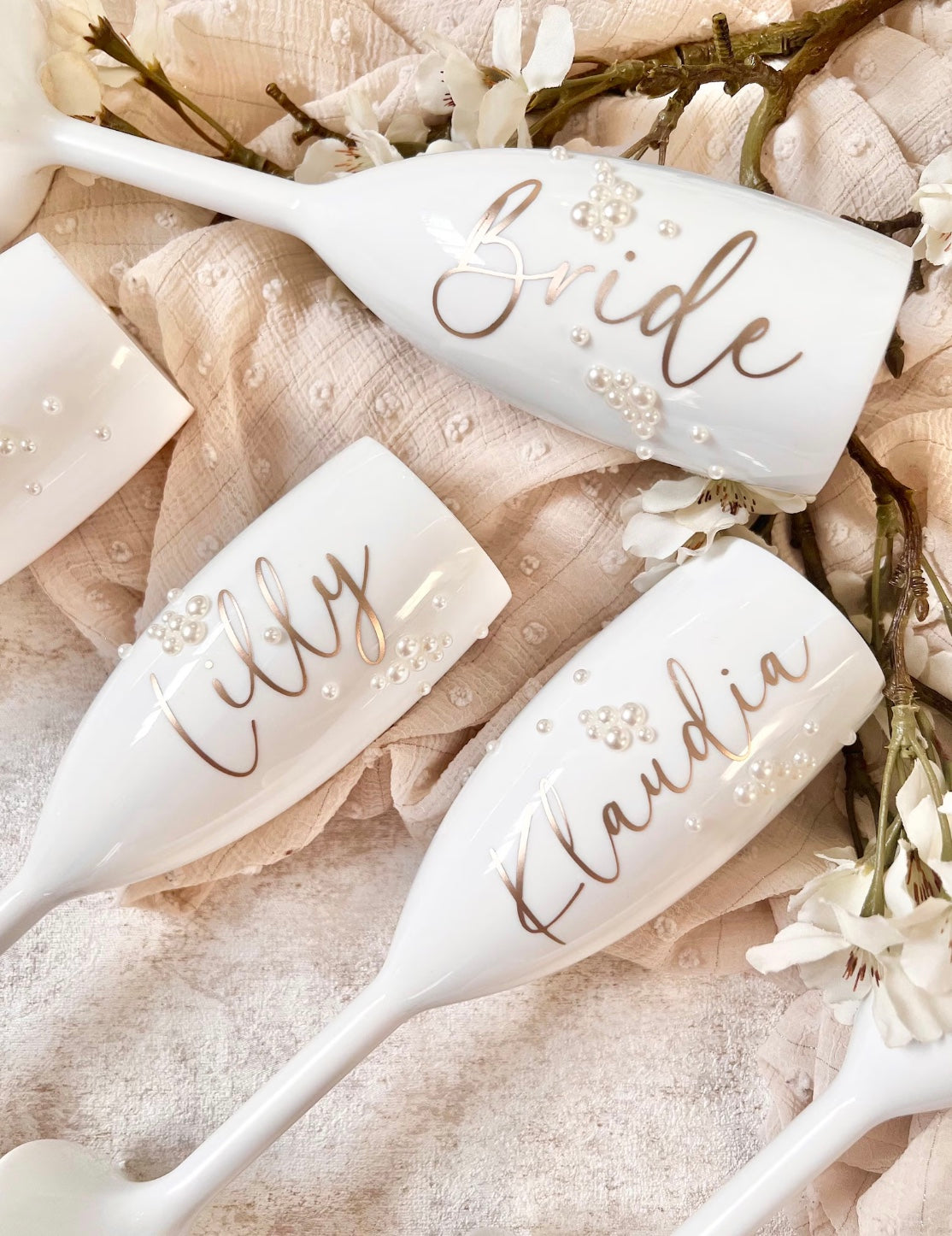 Pearl Champagne Flutes