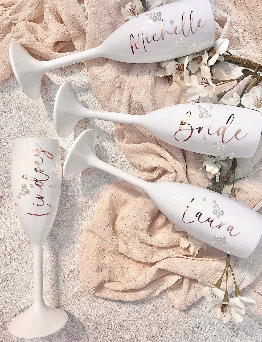 Pearl Champagne Flutes