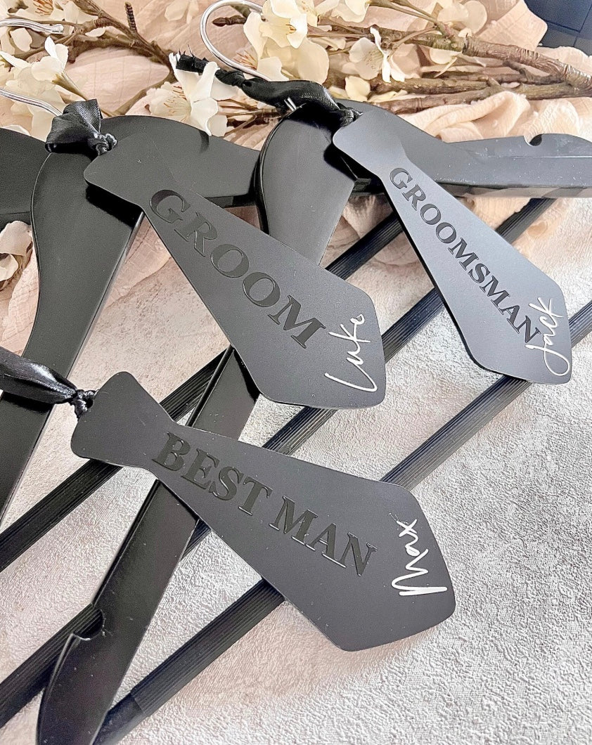 Matte Black Groomsmen Hanger Tag (Copy)