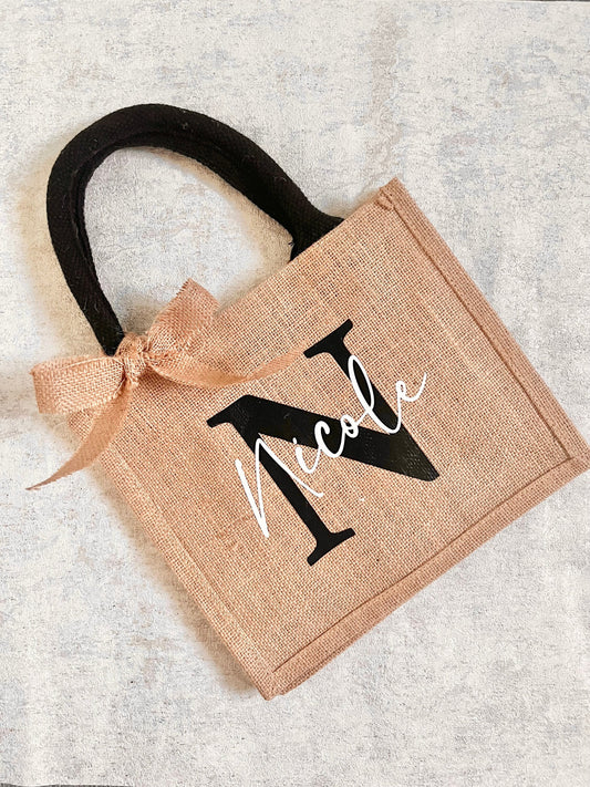 Initial Jute Bag